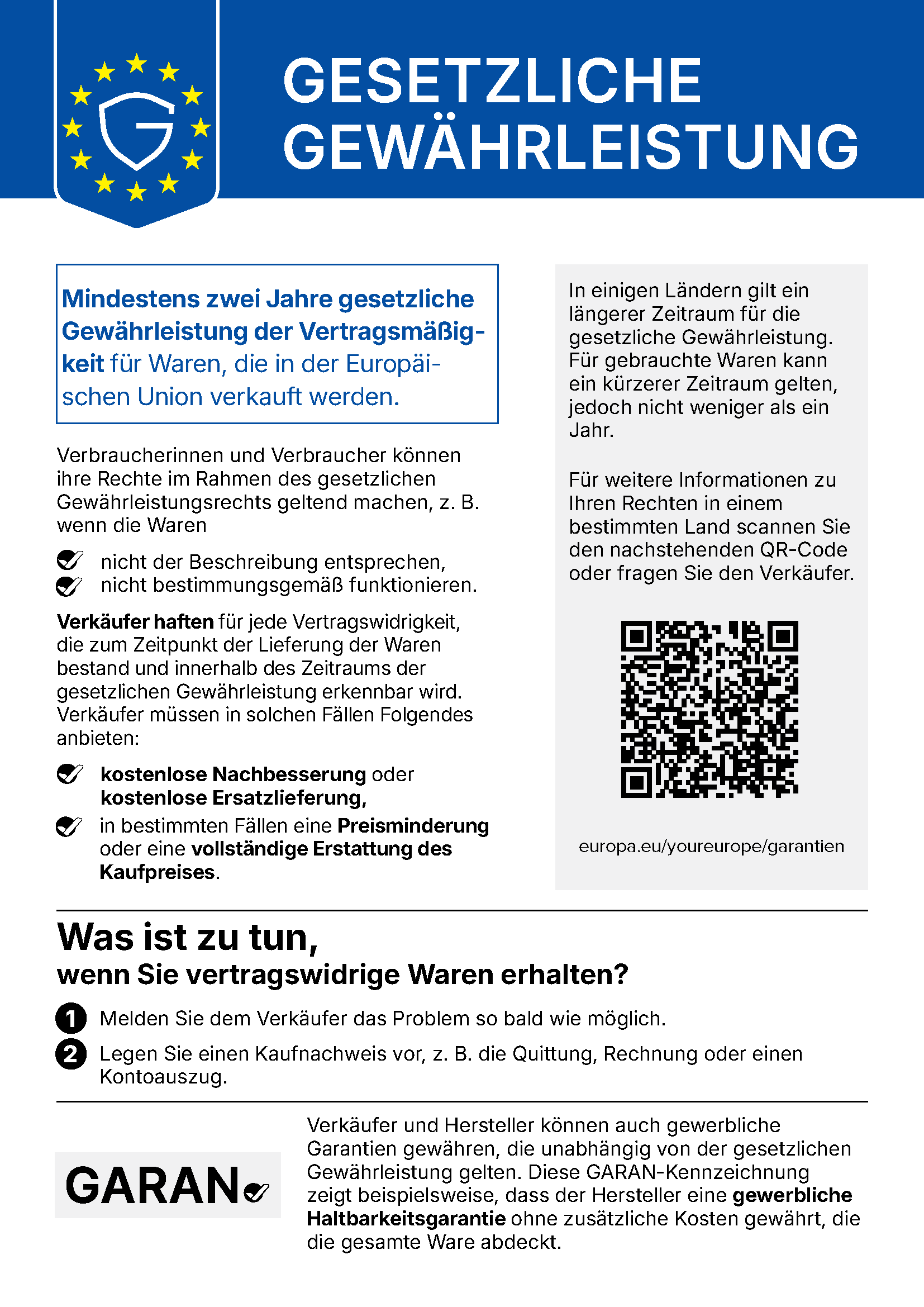Gewahrleistungslabel